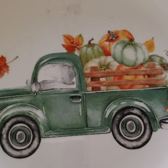 Robert Stanley 8.5" Fall Pickup Truck Luncheon Plates - Set of 9 - Picture 7 of 7